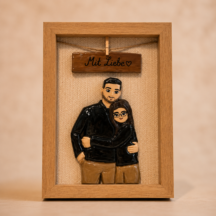 Gepersonaliseerde herinneringsfoto met lijst – 2 personen