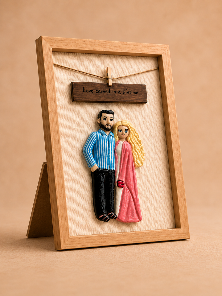 Personalisiertes Erinnerungsbild mit Rahmen – 2 Personen
